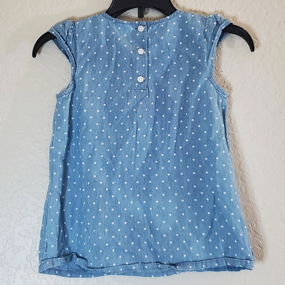 Carter's Denim & polka dot Dress Top Size 6